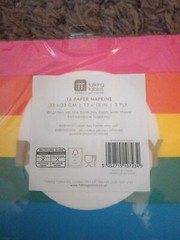 10 Packs of Talking Tables Rainbow Happy Birthday Paper Napkins