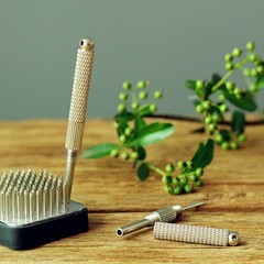 Japanese Ikebana Tool Kenzan Flower Frog Brush Cleaning Brush Cleaning Rake