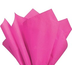 100 PCS Fuchsia Tissue Gift Wrapping Paper Colored Crepe 20×26 Inch Craft