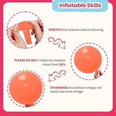 147 Pcs Orange Balloon Different Sizes 18 12 10 5 Inch Fall Balloons Arch Ygju