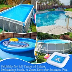 2 Set Waterproof Playing Cards and Floating Table, Pool Toys Adults Poker Gam…