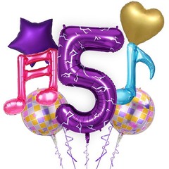 Kpop Decoration Set, 40 Inch Demon Mark Number 5 Balloon for Kpop Music Party…