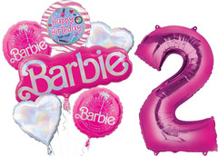Barbie California Dreaming 2Nd Birthday Party Supplies Balloon Bouquet Decoratio