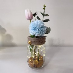 Handmade Mini Winnie The Pooh Themed Floral Arrangement Centerpiece Baby Shower