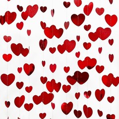 52Ft Valentines Day Party Decorations Red Heart 4 Count (Pack of 1),