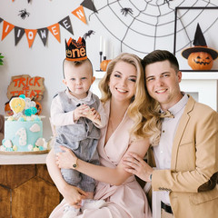 Halloween First Birthday Crown Decorations – Photo Booth Props for Kids