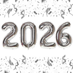 16 Inch 2026 Gold Foil Number Balloons, 2026 New Years Decorations for 2026 Happ