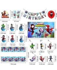 Marvel Spiderman and His Amazing Friends Birthday Party Decoration Boys Balloons