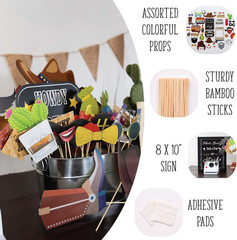 Western Photo Booth Props 41Pc Wild West Country Theme Kit