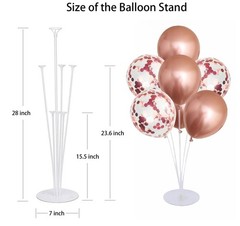 6 Set Balloon Stand Kit for Table Centerpieces With Balloon and Base Party De…