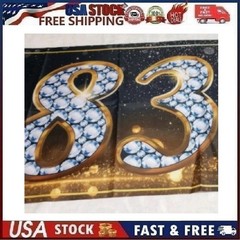 Large 9.8 x 1.6 ft Happy 3rd Birthday Banner Pink Indoor or Outdoor Sign