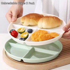 (5 Pack) Portion Control Plate for Balanced 9inch, Warm Series – 5PACK-9IN