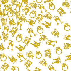150 PCS Engagement Party Decorations, Silver Glitter He Asked She Said Yes Confe