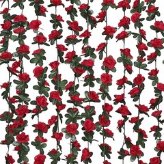 Flower Garland Vines, 12 Strands 99Ft for Bedroom, Rose Decoration, Floral
