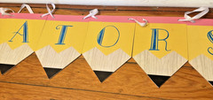 Hand Drawn Calligraphy Wood Pencil Banner Banner 8″ X 8′ Literary Teachers