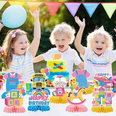Rachell Teacher Party Decorations – 9Pcs Cartoon English Teachers Honeycomb C…