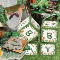 Dinosaur Baby Shower Decorations Box – Green Jungle Dinosaur Baby Boxes for B…