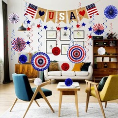 Patriotic 26-Pc Party Decorations Bundle for 4th of July & Memorial Day