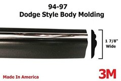 Automotive Authority Black Chrome Side Body Trim Molding Half Roll – 12 ft