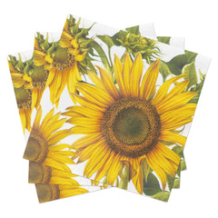 Paper Cocktail Napkins 2×20 pcs 10″x10″ Big Sunflower Thanksgiving