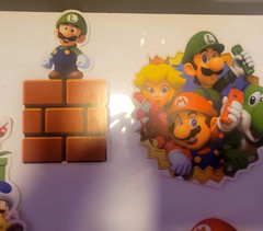 SUPER MARIO BROTHERS 7 PIECE PARTY CARDBOARD WALL DECOR – LOT OF 7