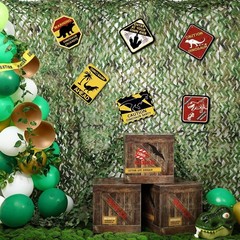 6 Pcs Dinosaur Party Decorations 12 x 12 x 12 Inch Dinosaur Theme Boxes Decor…