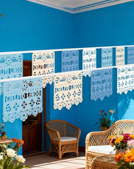 Cielito Lindo Party Decorations – 2 PCS Blue Cielito Lindo Papel Picado Banners,