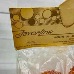 Vintage 1961 Favorline Honeycomb 2.5″ Fall Cornshock w Pumpkin Sealed 6pc Japan