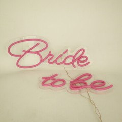 LED Neon Sign Bride to be Integrative Sign Length 6.53X15.63+5.39X11.97in USA