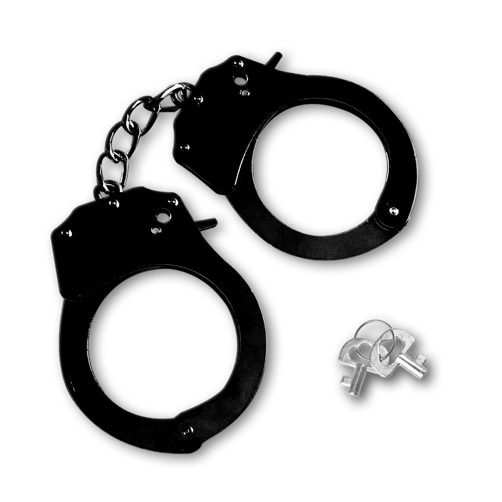 Toy Handcuffs with Keys Metal Handcuffs Party Supplies Accessory Stage Party Pro