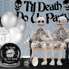 141 Pcs Bride or Die Bachelorette Party Decorations Til Death Do Us Party Favors