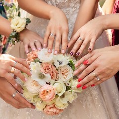 Whaline 36 Packs Diamond Engagement Rings Bridal Shower Rings for Wedding Tab…