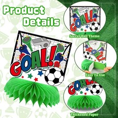 World Soccer Party Decoration 2026, 10PCS Soccer Honeycomb Centerpieces for T…