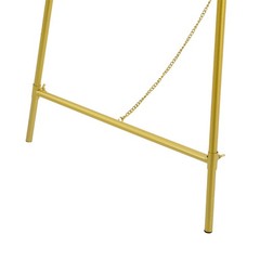 Luxury Gold Bow Display Easel Stand Elegant Metal Floor Standing Frame Holder