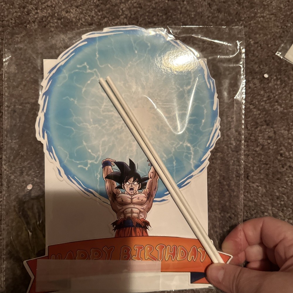 Dragonball Z birthday party decoration, balloons, cake topper, banner