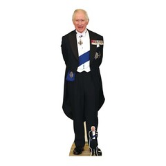 King Charles III Medals Lifesize Cardboard Cutout + FREE Mini Standee Coronation