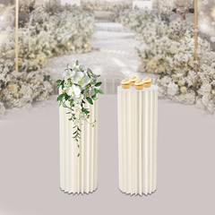 2Pcs Party Floral Stand Wedding Centerpieces Cardboard Vase For Party Decor