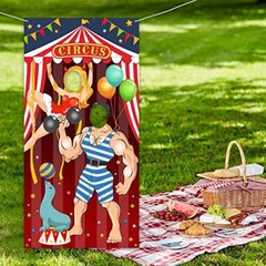 Carnival Circus Party Decoration Carnival Photo Door Banner Backdrop Props,