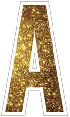 Sparkle Alphabet Yard Letters, Alphabet Yard Decoration, 18 Inch High, Waterproo
