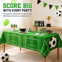 Waterproof Soccer Table Covers – 2 Pack for Memorable Soccer Parties and Events