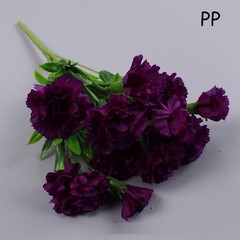 10 Heads Artificial Carnation Home Decor Multi Color Beauty Silk Fake Flower