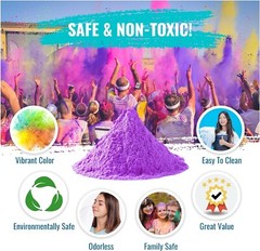 Color Blaze – 50lbs Purple Colored Powder Holi Fun Run Color War Festival Party