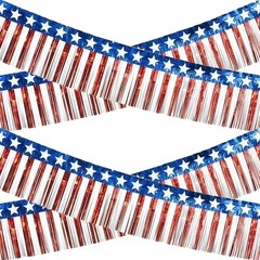Patriotic 2-Pack Red, White, and Blue Streamers – 10 FT for 4th of July Fun!