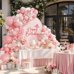 155pcs Pink and White Balloon Arch Kit, Pastel Light Pink and White Balloons …