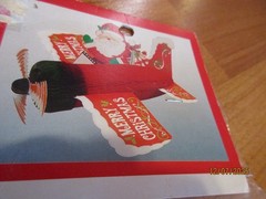 1990 Santa Aeroplane Honeycomb Decoration Paper Fantasies Assembled NIP