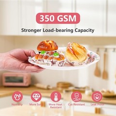96Pcs 80th Birthday Decorations for Women Floral 80th Birthday Party Plates a…