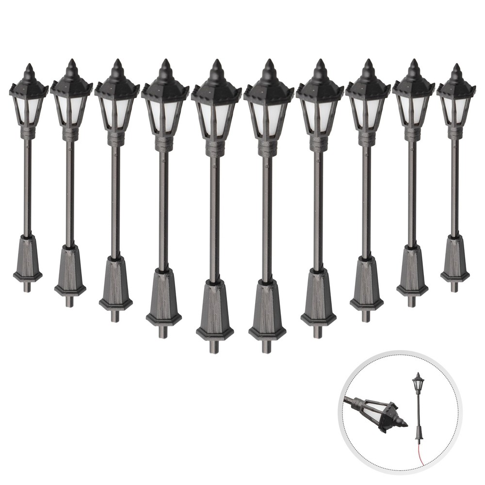 Model LED Street Lamp 10pcs Scenery Street Layout Accessories Train DIY New