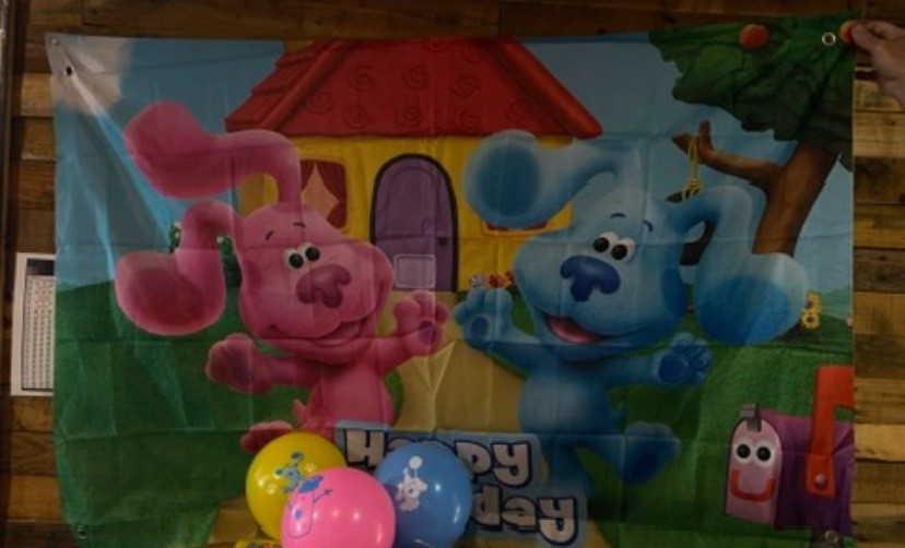 Birthday Party Decoration Kit Blue’s Clues Balloons And Tapestry