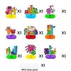 Number Honeycomb Centerpieces 3D Table Decorations Party Supplies