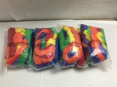 New 12 pack of multi colored hawaiian luau leis beach tropical party canivals